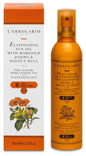 Zonne-elasticiteit Calendula en Jojoba-olie SPF 6