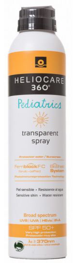 Transparante pediatrische spray