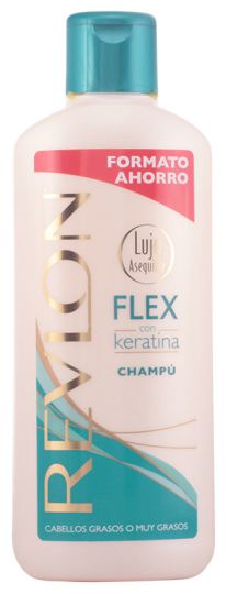 Flexibele shampoo met keratine voor vet haar 650 ml