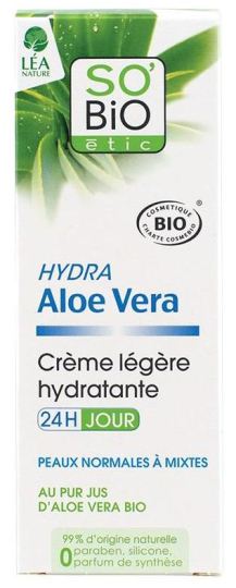 Hydra Aloë Vera Light Cream hydraterende 24 uur per dag 50 ml