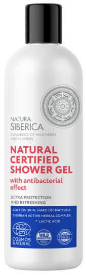 Gecertificeerde natuurlijke douchegel Sanitizing Effect 400 ml