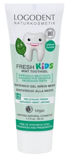 Dentifric Kinderen Mint Zonder Fluor van 50 ml