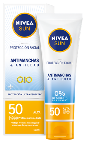 Sun UV Face Protection Stain &amp; Anti-Age Q10 FP50 + 50 ml