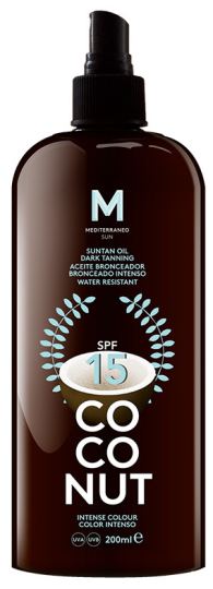 Kokosolie Zonnebrand Donkerbruin Spf15 200 ml