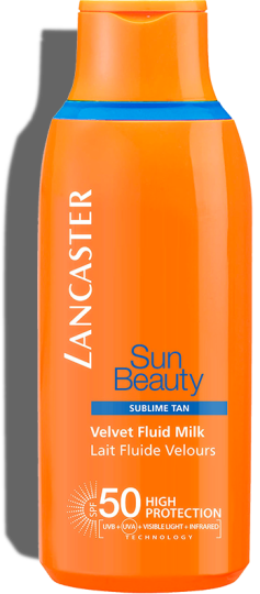 Berucht droefheid keuken Lancaster Sun Beauty gezicht en lichaam Fluid Spf 50 van 400 ml