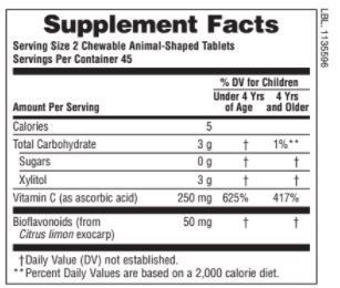 Vitamine C Animal Parade - 90 kauwtabletten