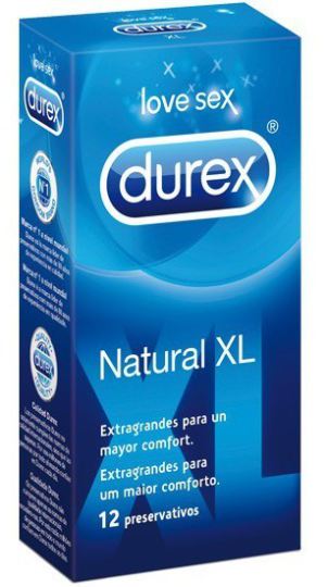 Condoom Durex Natural XL 12 uds