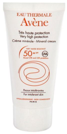 Zonnecrème intolerante huid SPF 50+