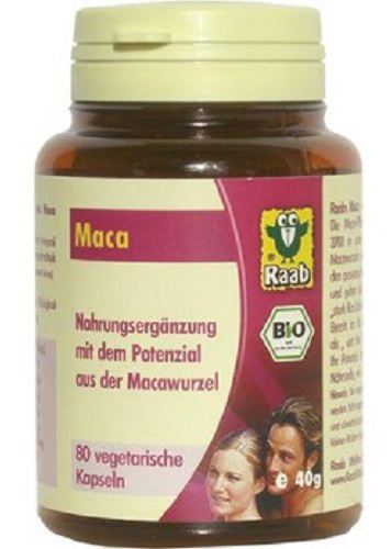 Pure biologische maca, 80 capsules