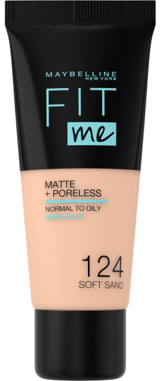 Fit Me Matte + Poreless Foundation # 124-Soft Sand