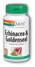 Echinacea Root &amp; Goldenseal Root 500 mg 100 plantaardige capsules