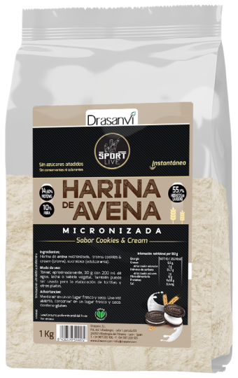 Havermout Cookies &amp; Cream Sport levend 1 kg