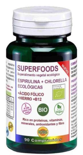 Spirulina + Chlorella Bio 90 tabletten