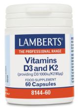 Vitamine D3 1000 IE en K2 90 µg 60 capsules