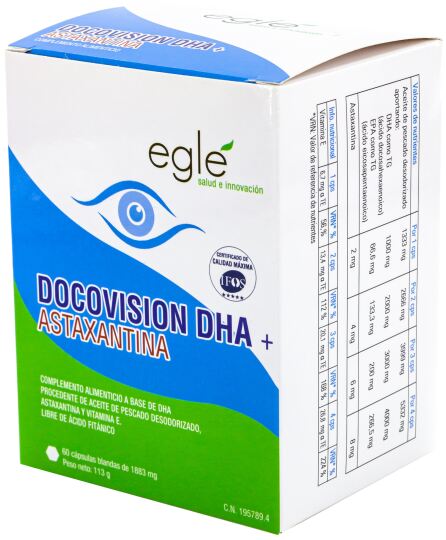 Docovision Dha + Astaxanthin 60 caps