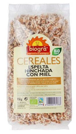 Bio honing gezwollen spelt 150 gr