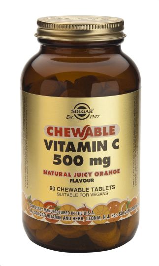 Vitamine C 500 mg Kauwtabletten 90 tabletten - Sappige sinaasappelsmaak