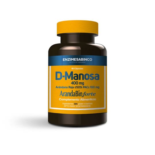 D-Mannose + Cranberry 60 plantaardige gelatinecapsules