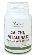 Calcium Vitamine D 60 kauwtabletten chocolade