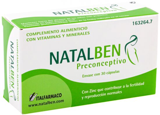 Natalben Preconceptivo 30 Cápsulas