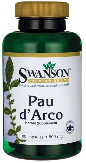 Pau D&#39;Arco 500 mg 100 capsules