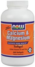 Calcium &amp; Magnesium 240 Softgels