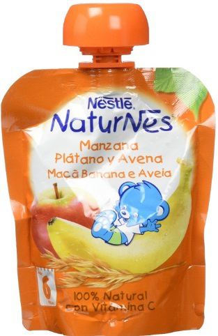 Sachet Naturnes Appel Banaan Havermout 6 maanden 90 gr