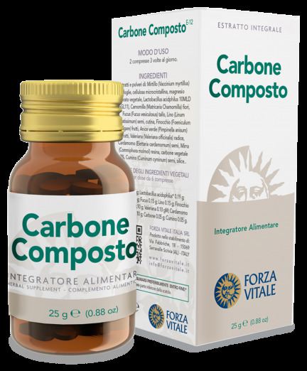 Samengestelde Carbone-tabletten 25 g