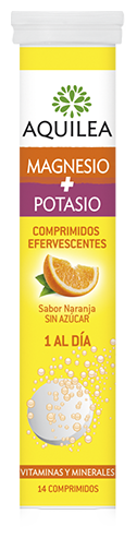 Magnesio + Potasio Efervescentes 14 tabletten