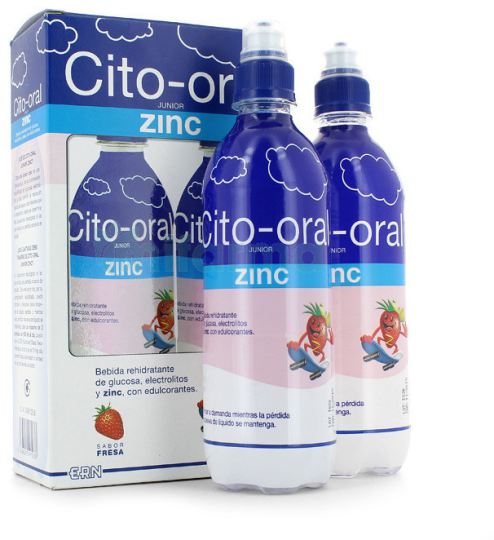 Cito Oral Junior Zink Aardbei 2X500 ml