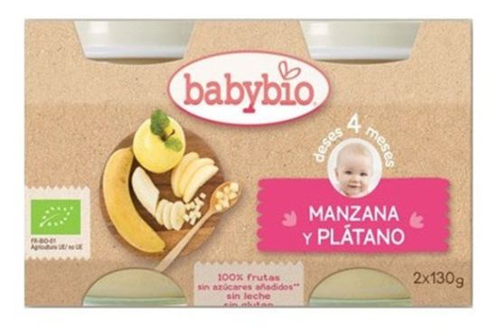 Appel / banaan 2X130g Bio