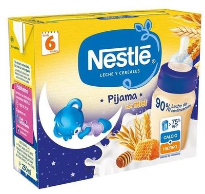 Pyjama met melk en granen met honing 2x250ml