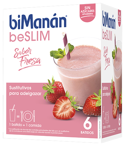 beSlim aardbeiensmaakshake 6 stuks