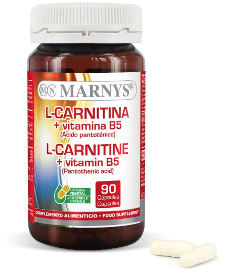 L-Carnitine + Vitamine B5 90 plantaardige capsules