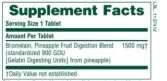 Supplement Ultra Bromelain 1500 mg - 60 tabletten