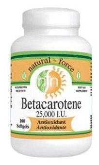 Beta-caroteen / pro-vitamine A 25000Ii 100 parels