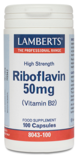 Riboflavine 100 capsules 50 mg