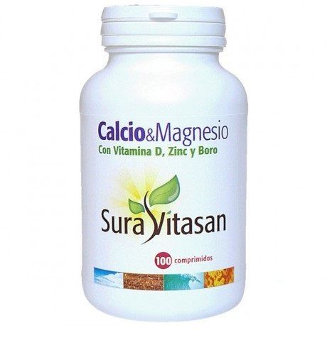 Calcium en Magnesium + Vitamine D + Zink + Borium 100 capsules