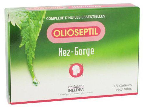 Oleoseptil neus en keel 15 capsules