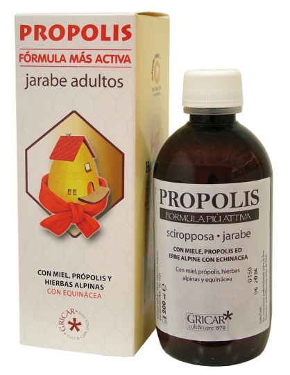 Propolis + H. alpinas Siroop 200ml. GRICAR