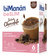 BeSlim Chocolade gearomatiseerde shake 6 enveloppen