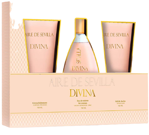 Divina Eau de Toilette Spray Set 150 ml + 3 stuks