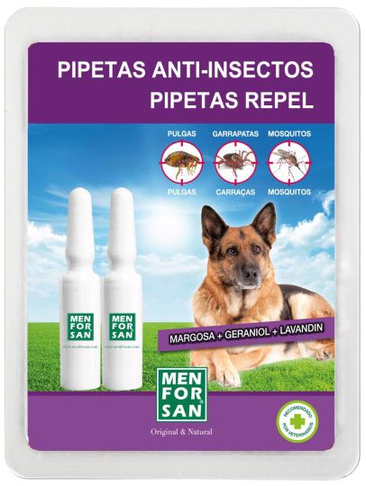 Anti-insectenpipetten voor honden 2 eenheden